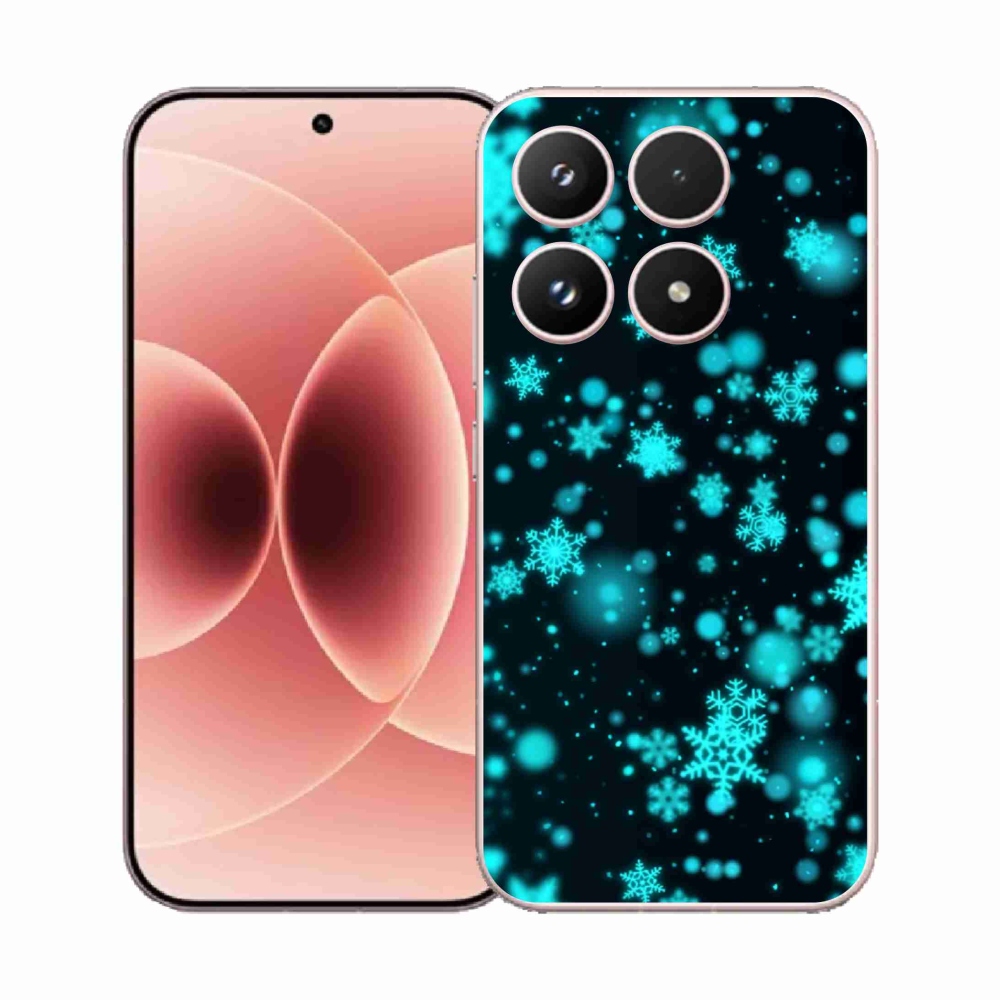 Gelový kryt mmCase na Xiaomi 17 - sněhové vločky 1