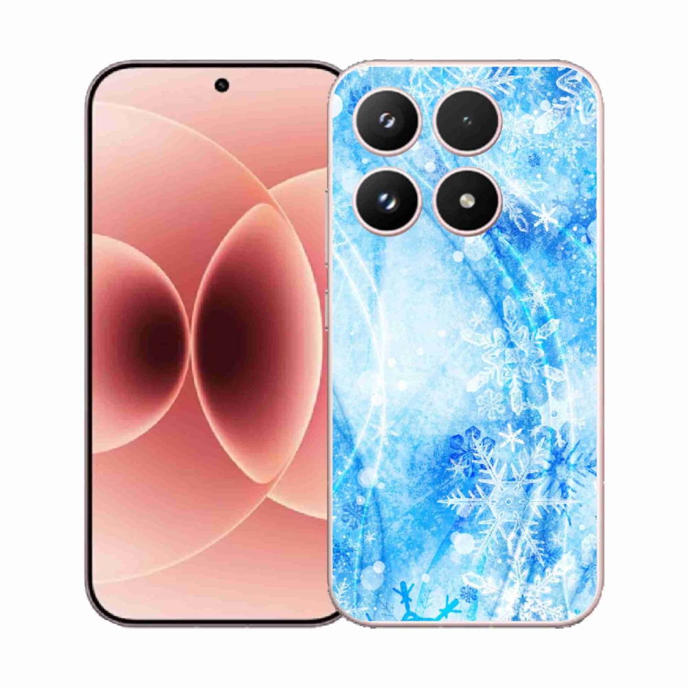 Gelový kryt mmCase na Xiaomi 17 - sněhové vločky