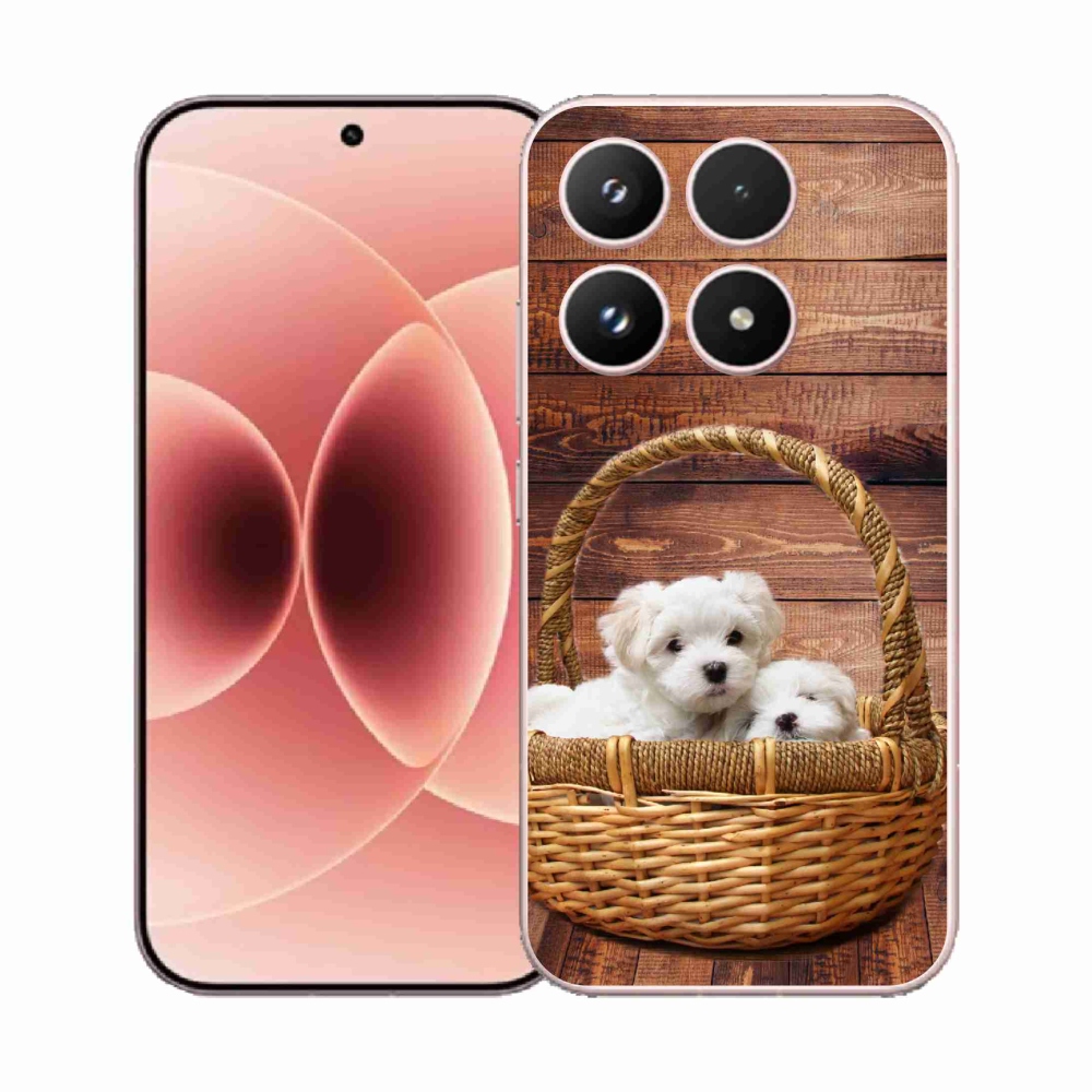 Gelový kryt mmCase na Xiaomi 17 - štěňátka