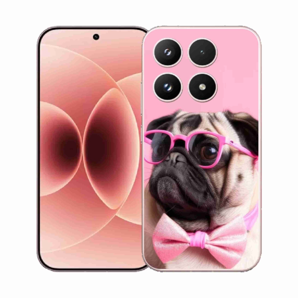 Gelový kryt mmCase na Xiaomi 17 - stylový mops