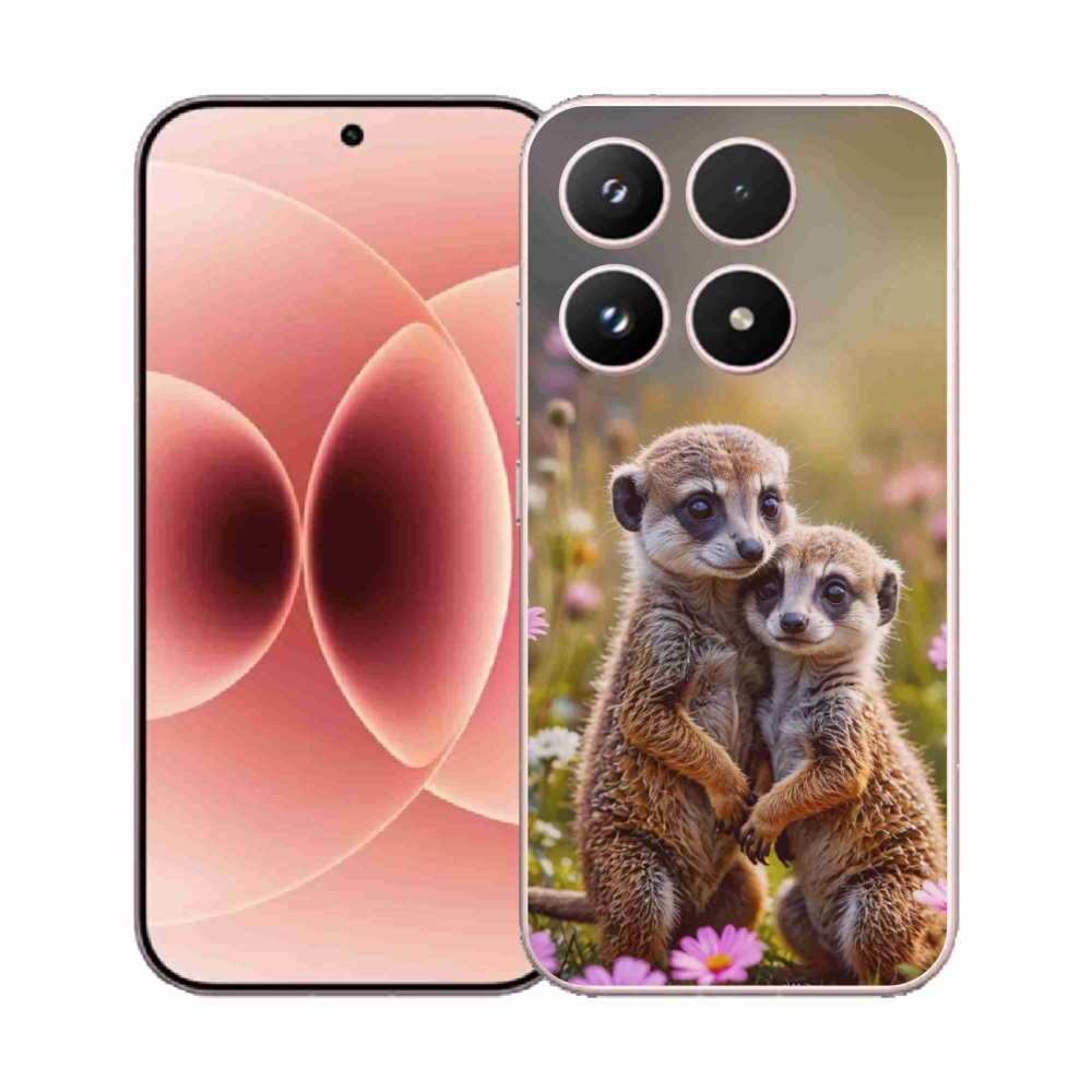 Gelový kryt mmCase na Xiaomi 17 - surikatí duo