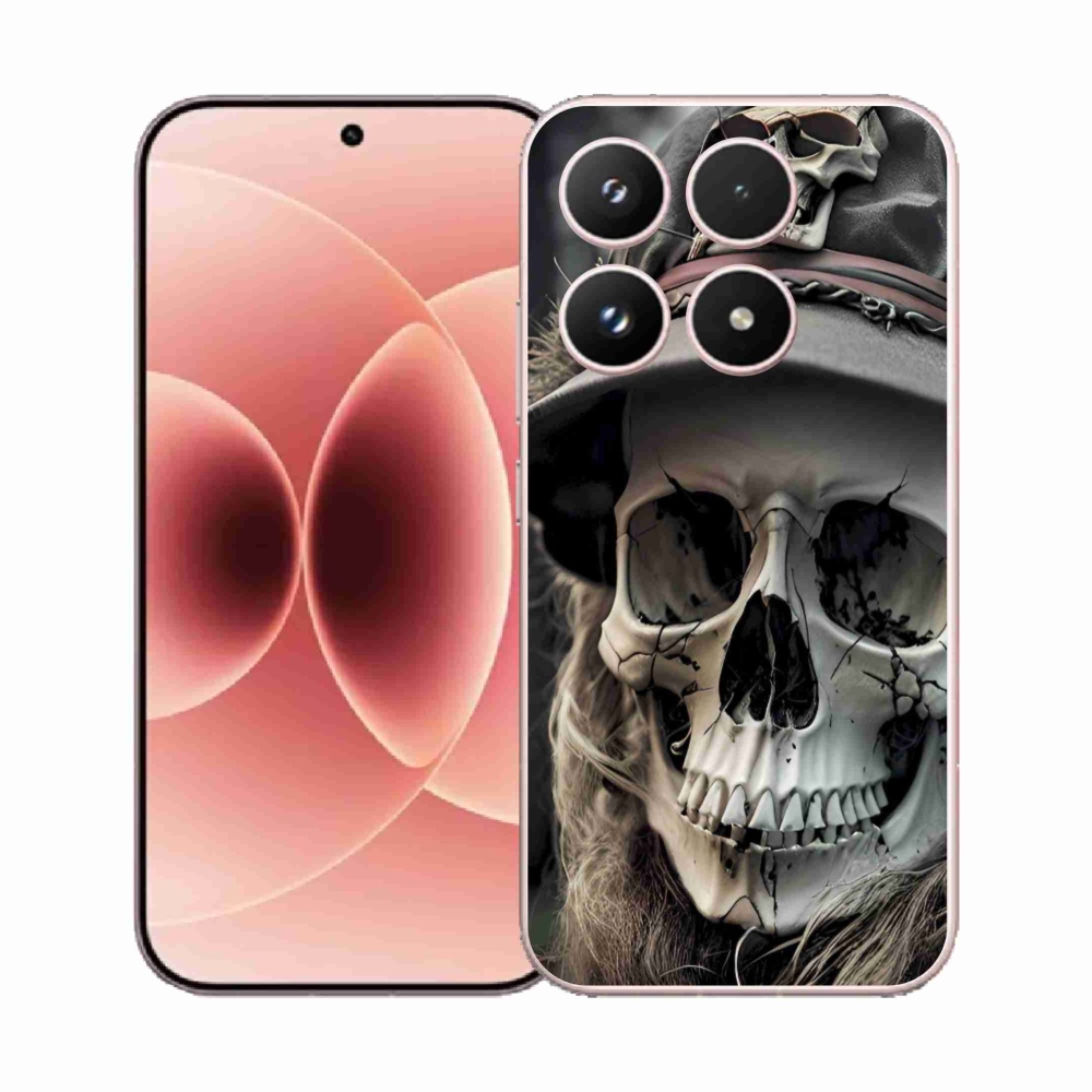 Gelový kryt mmCase na Xiaomi 17 - temná lebka