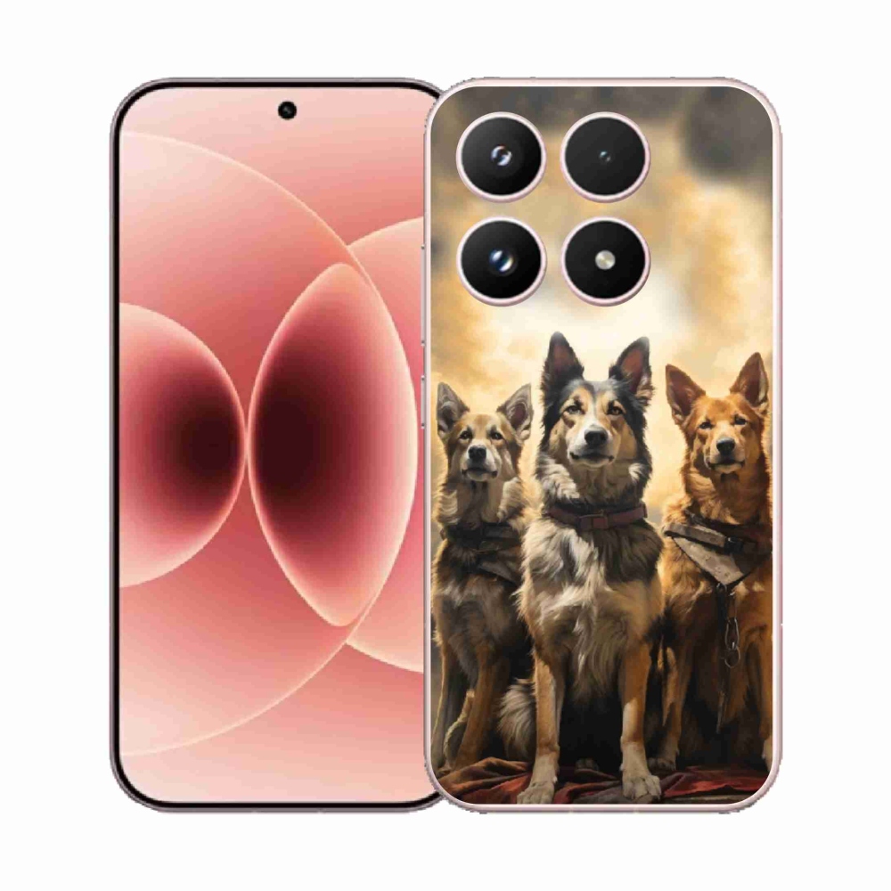 Gelový kryt mmCase na Xiaomi 17 - tři psi