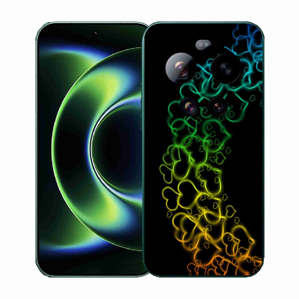 Gelový kryt mmCase na Xiaomi 17 Ultra - barevná srdíčka