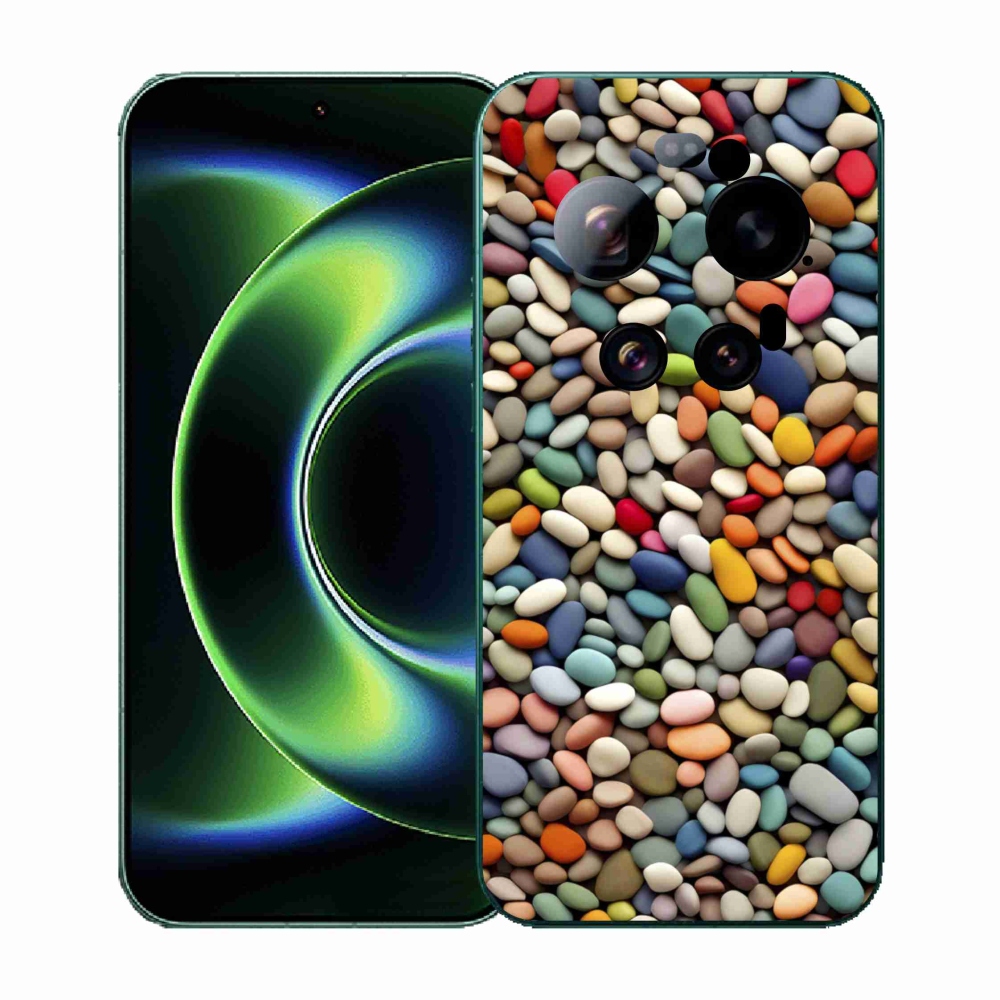 Gelový kryt mmCase na Xiaomi 17 Ultra - barevné kamínky 2