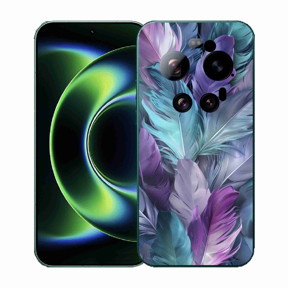 Gelový kryt mmCase na Xiaomi 17 Ultra - barevné peří 2