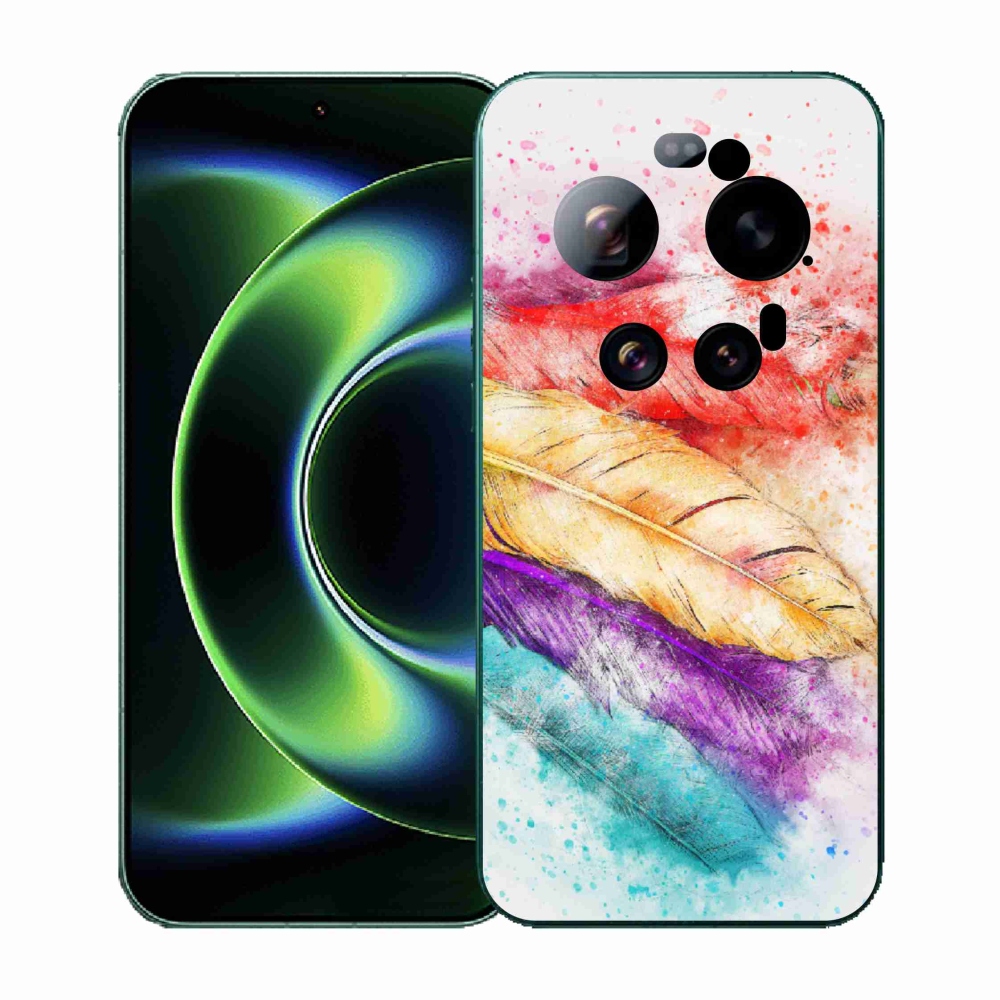 Gelový kryt mmCase na Xiaomi 17 Ultra - barevné peří