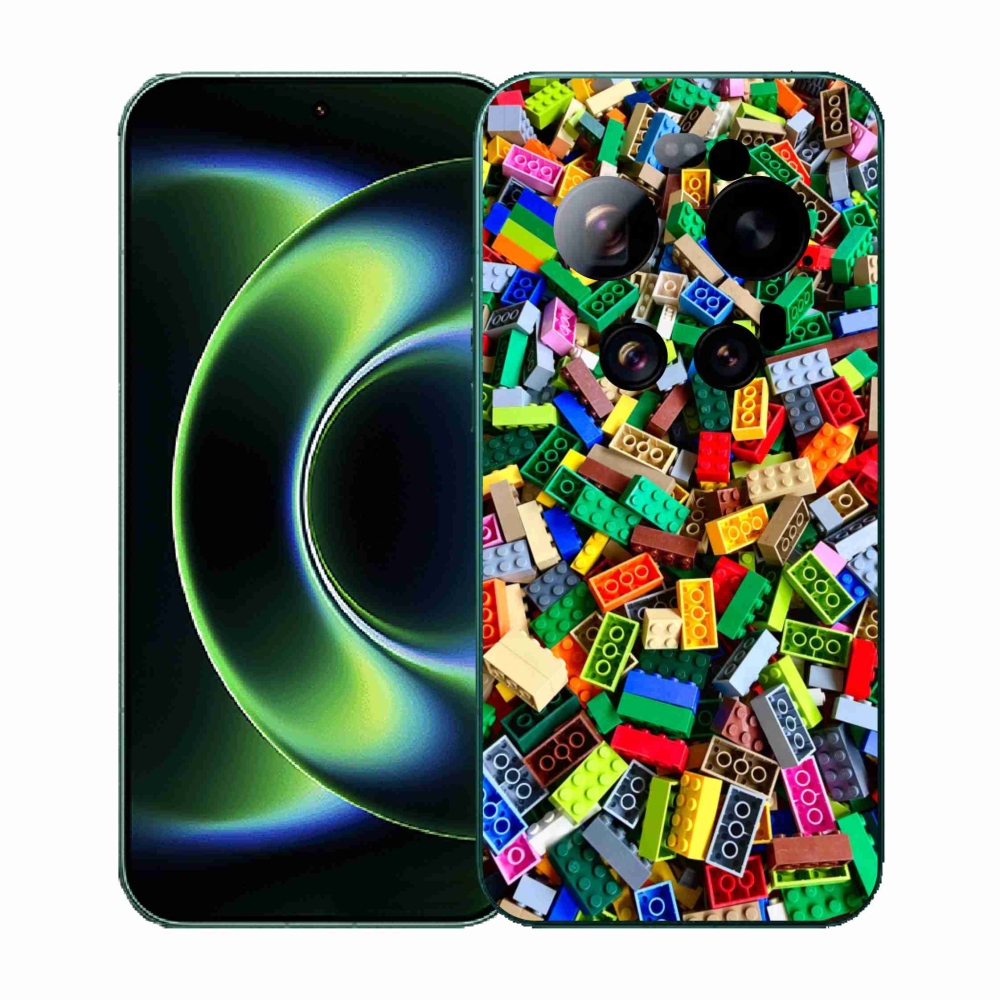 Gelový kryt mmCase na Xiaomi 17 Ultra - barevné stavební kostky