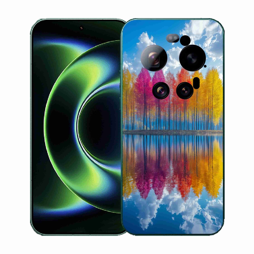 Gelový kryt mmCase na Xiaomi 17 Ultra - barevné stromy