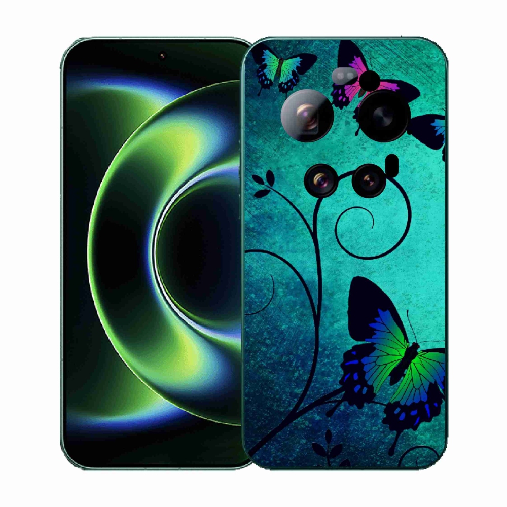 Gelový kryt mmCase na Xiaomi 17 Ultra - barevní motýli