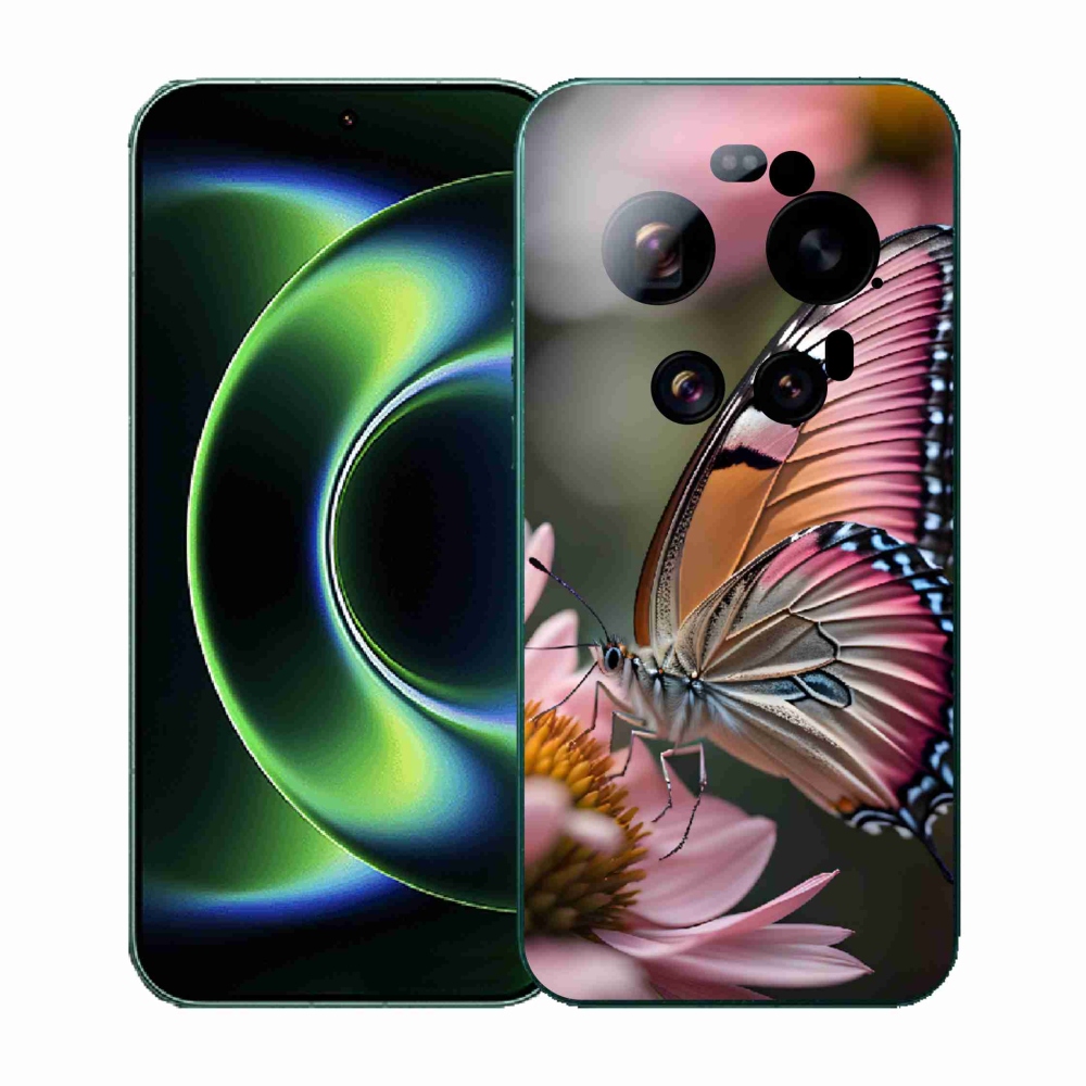 Gelový kryt mmCase na Xiaomi 17 Ultra - barevný motýl