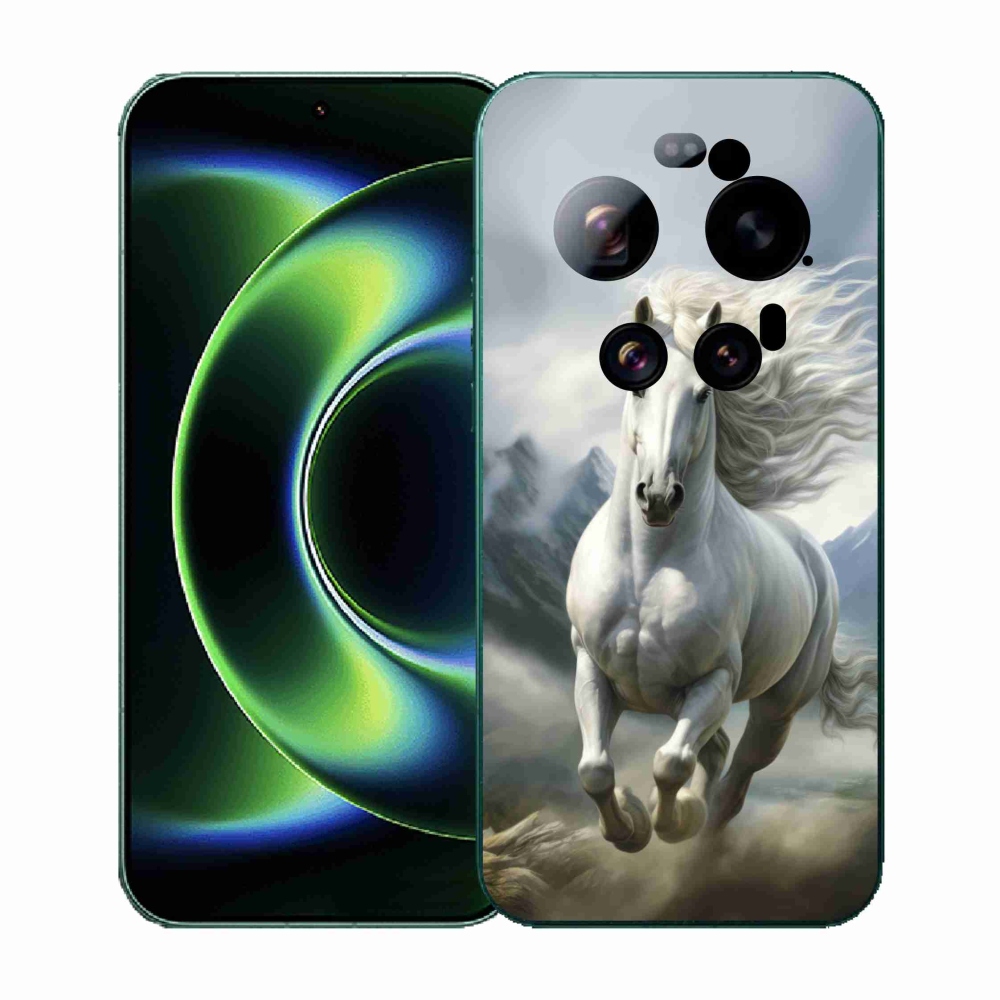 Gelový kryt mmCase na Xiaomi 17 Ultra - běžící bílý kůň 3