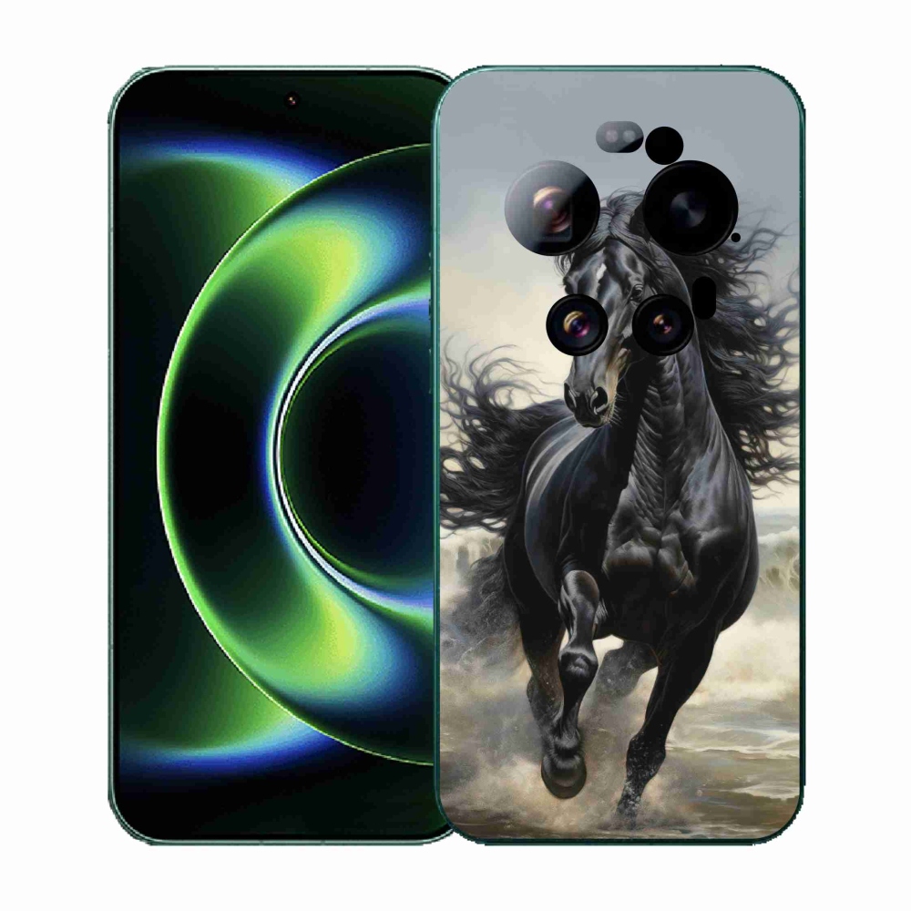 Gelový kryt mmCase na Xiaomi 17 Ultra - běžící černý kůň
