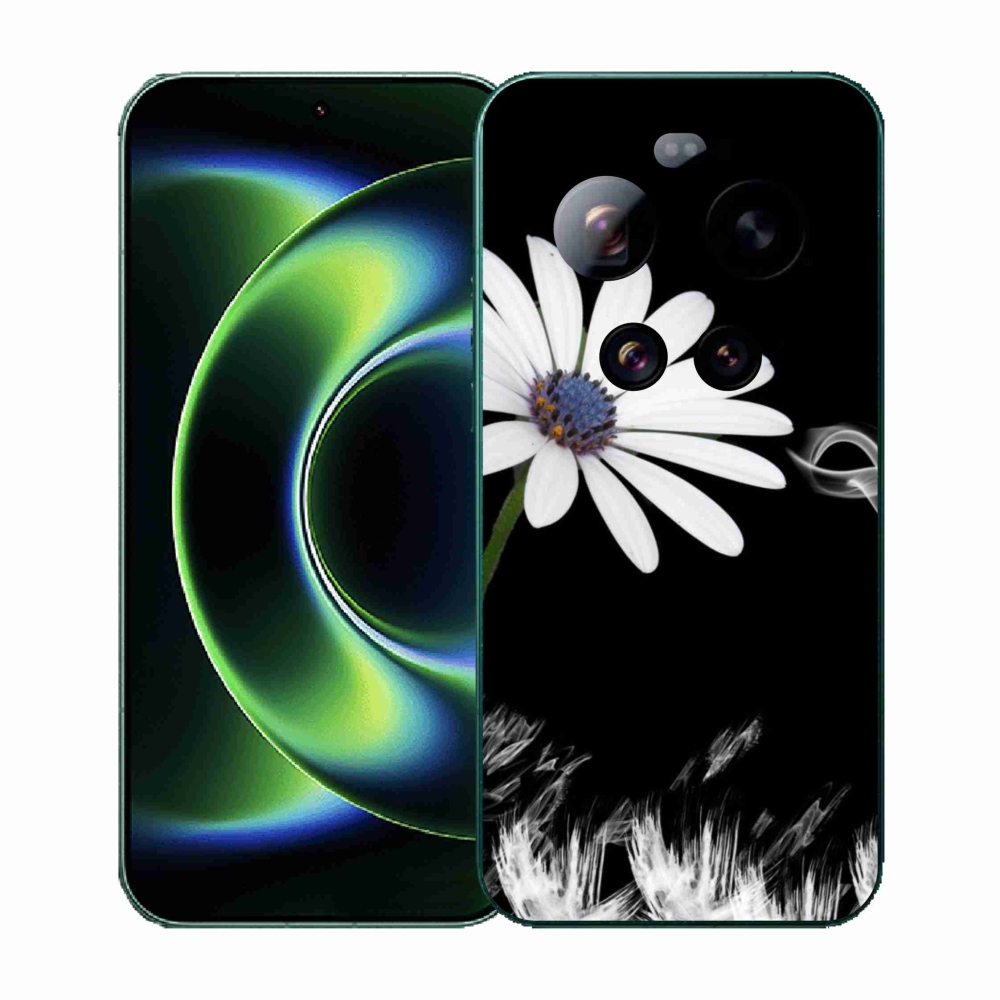 Gelový kryt mmCase na Xiaomi 17 Ultra - bílá květina