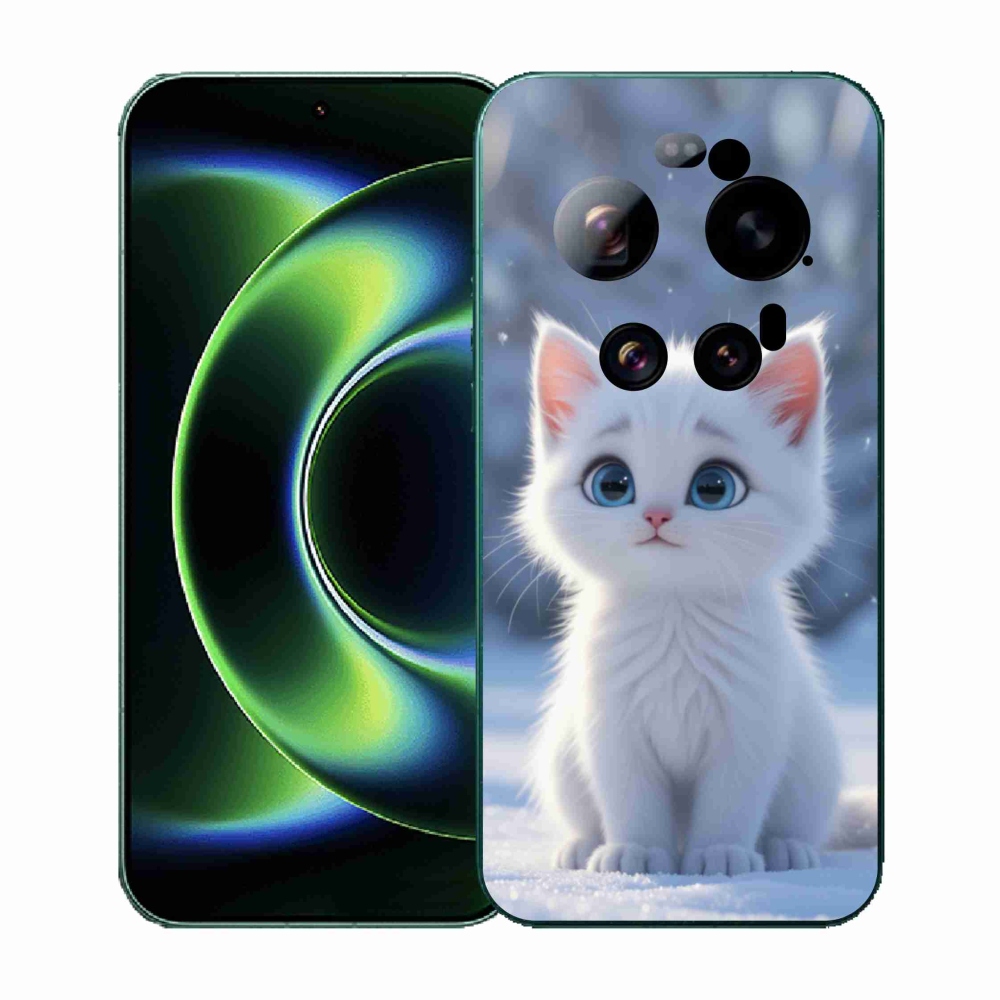 Gelový kryt mmCase na Xiaomi 17 Ultra - bílé kotě 3