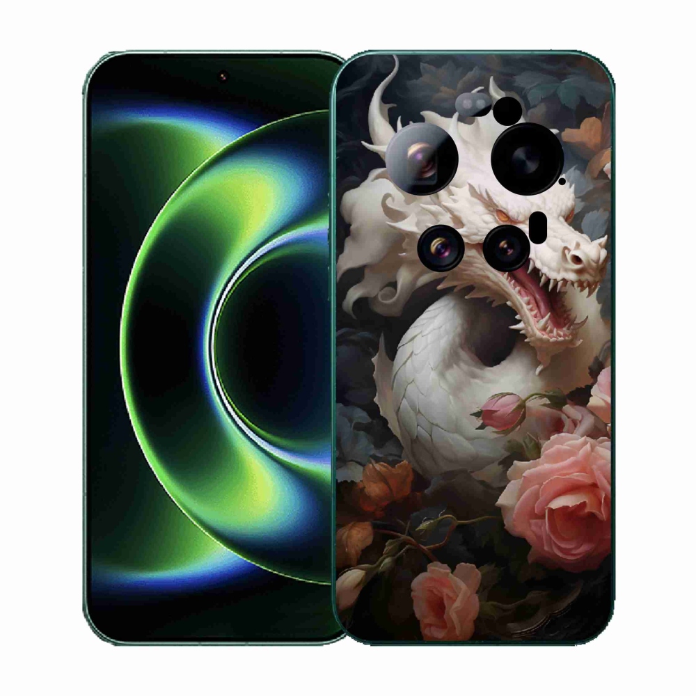 Gelový kryt mmCase na Xiaomi 17 Ultra - bílý drak