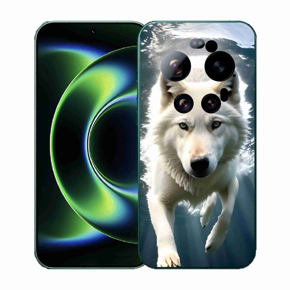 Gelový kryt mmCase na Xiaomi 17 Ultra - bílý vlk