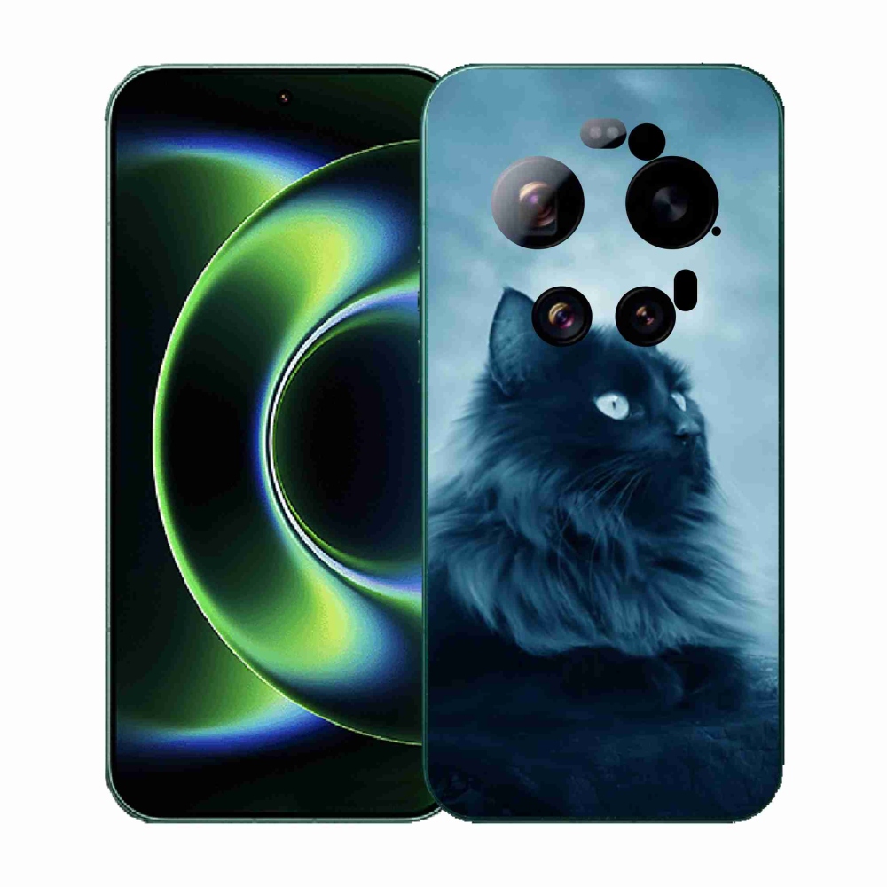 Gelový kryt mmCase na Xiaomi 17 Ultra - černá kočka 1