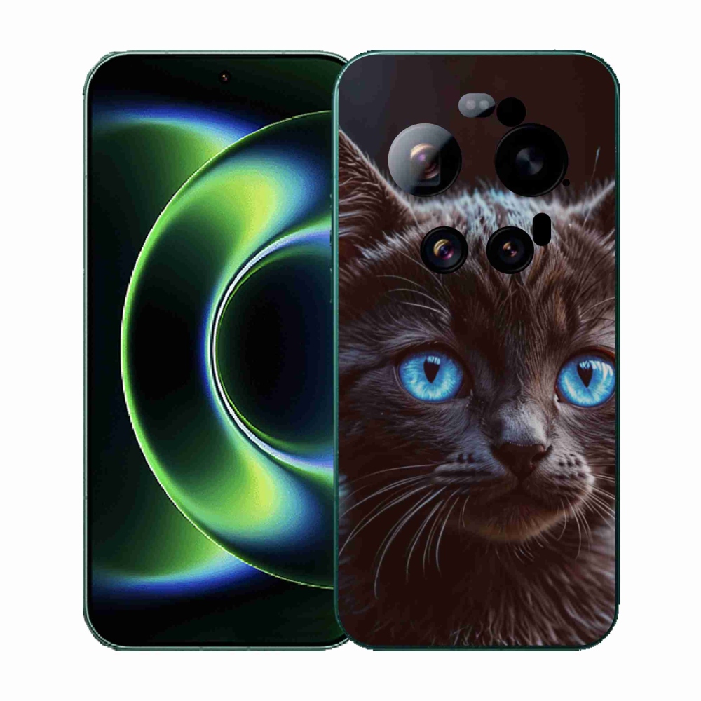 Gelový kryt mmCase na Xiaomi 17 Ultra - černé kotě 2