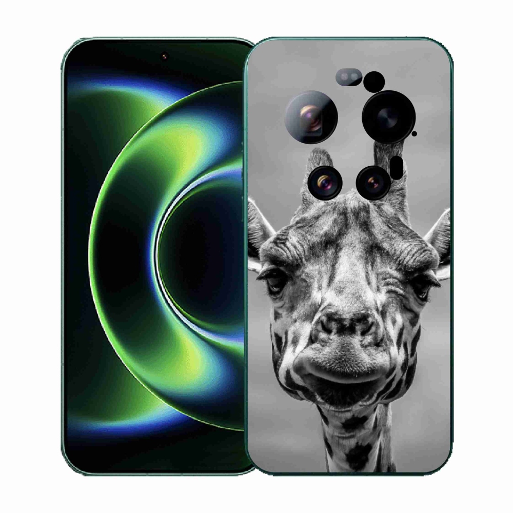 Gelový kryt mmCase na Xiaomi 17 Ultra - černobílá žirafa