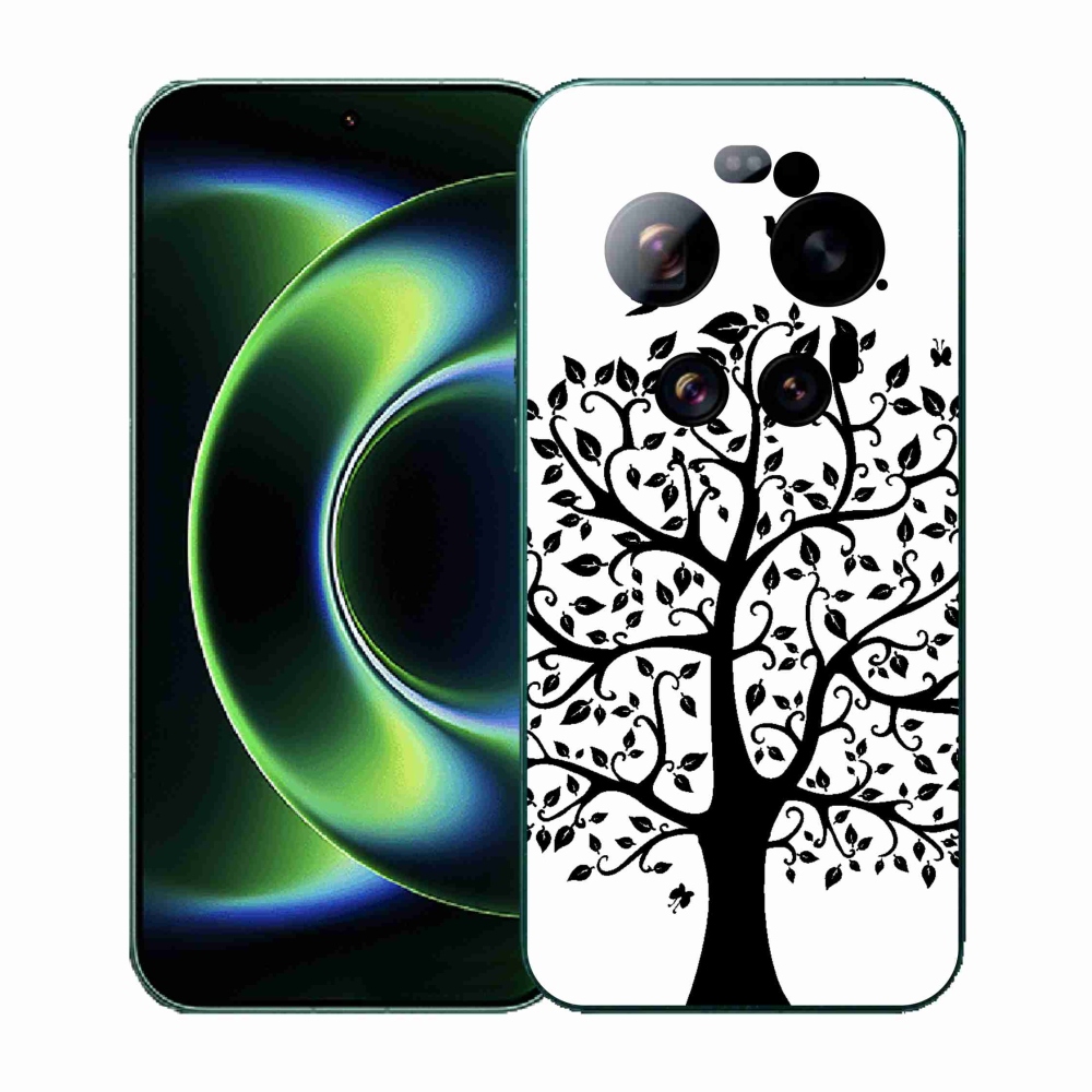 Gelový kryt mmCase na Xiaomi 17 Ultra - černobílý strom