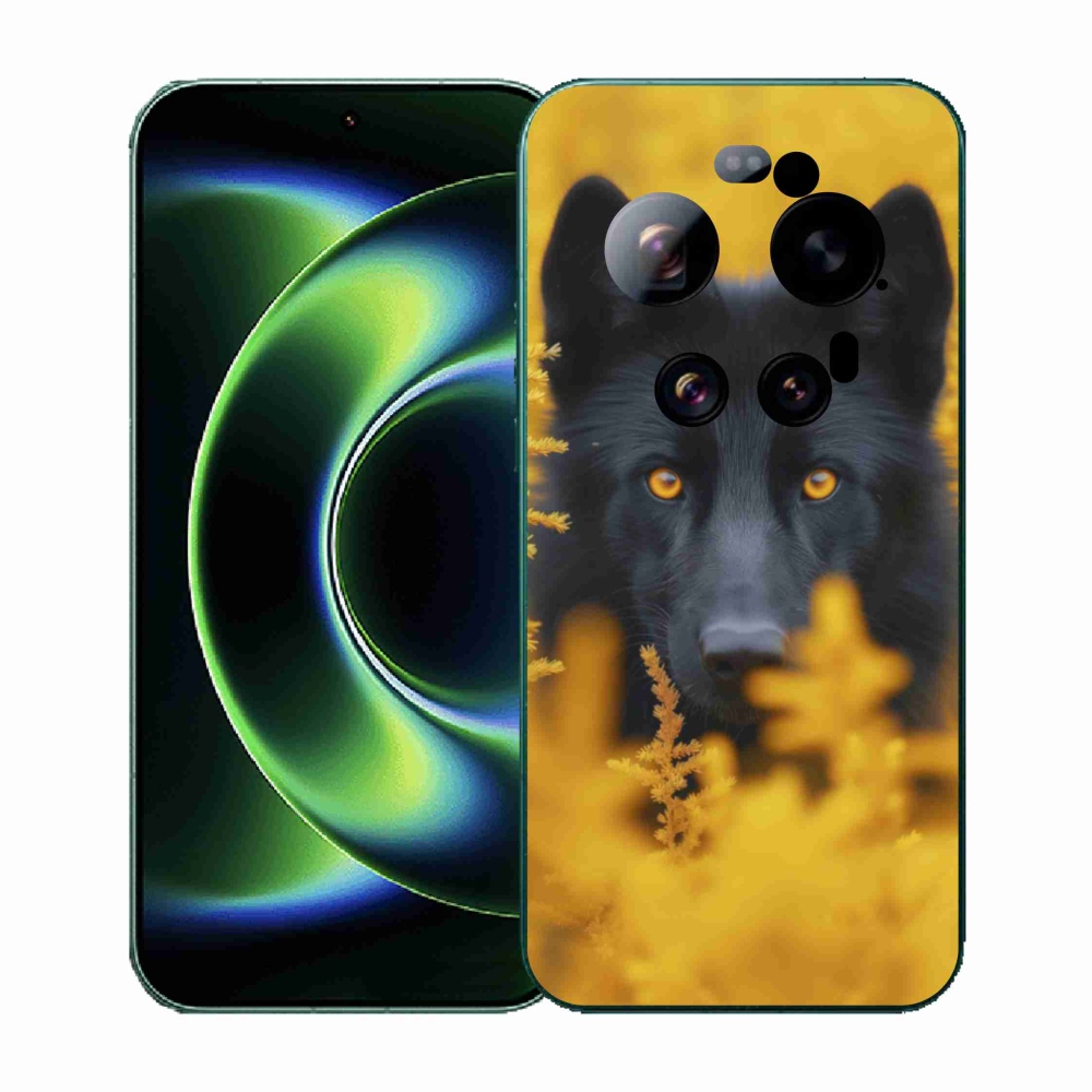 Gelový kryt mmCase na Xiaomi 17 Ultra - černý vlk 2