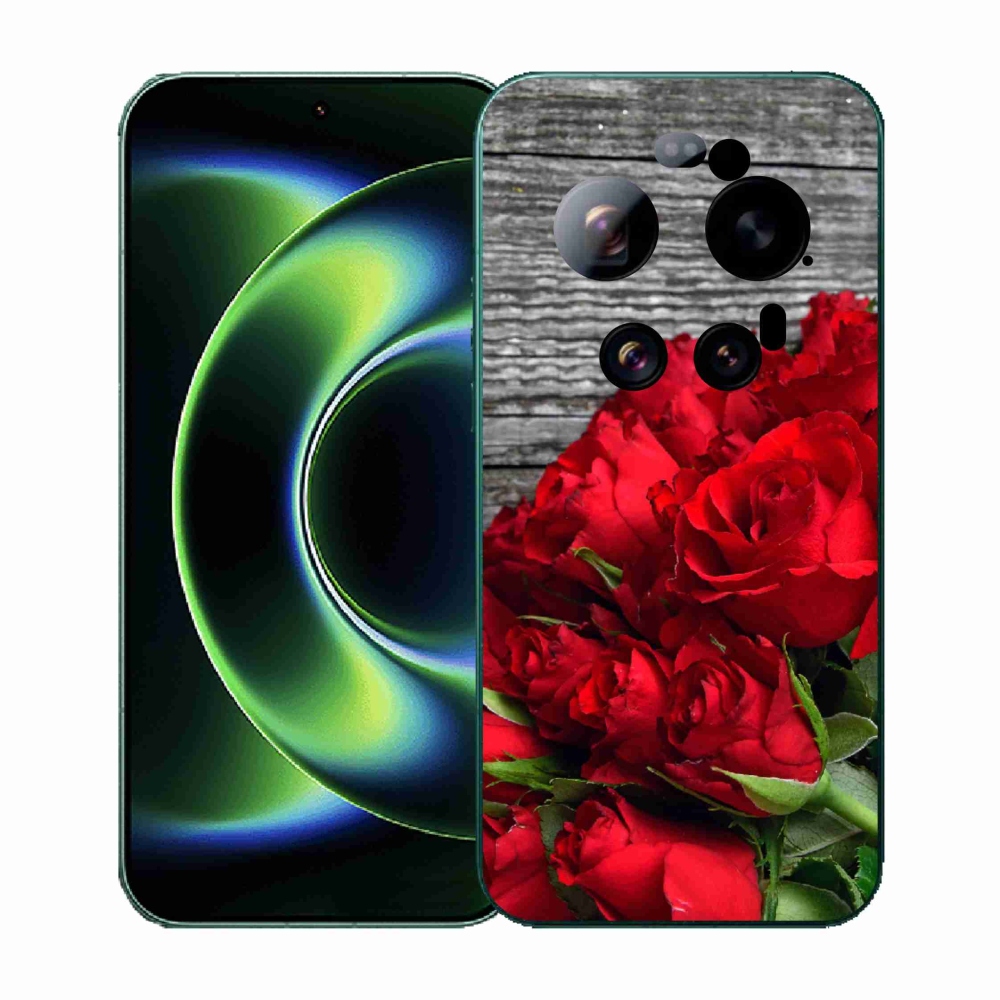 Gelový kryt mmCase na Xiaomi 17 Ultra - červené růže