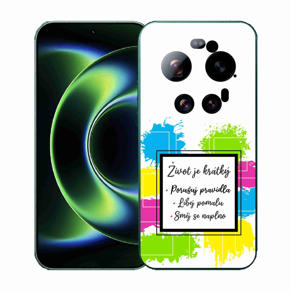 Gelový kryt mmCase na Xiaomi 17 Ultra - citát 5 bílé pozadí