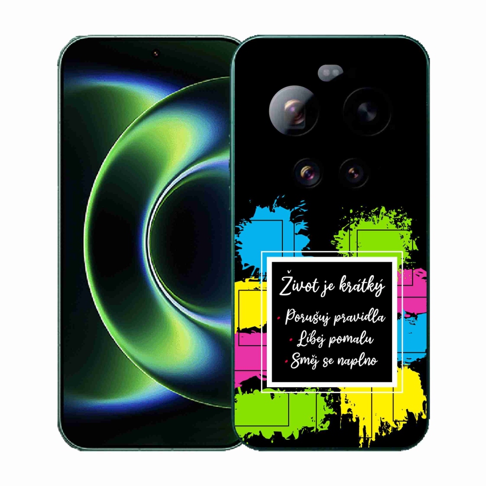 Gelový kryt mmCase na Xiaomi 17 Ultra - citát 5 černé pozadí