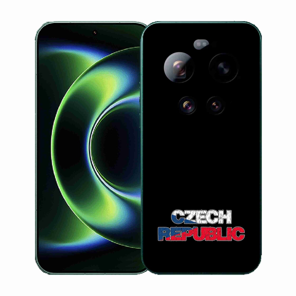 Gelový kryt mmCase na Xiaomi 17 Ultra - Czech Republic černé pozadí