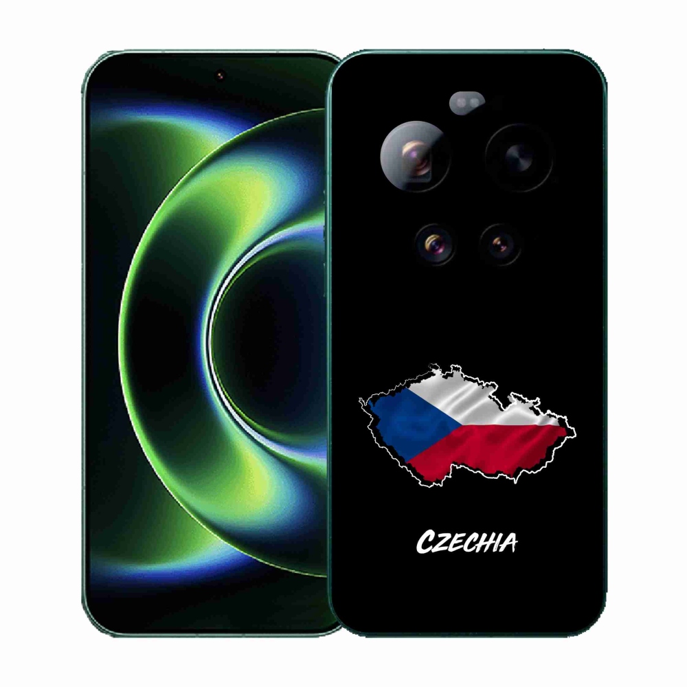 Gelový kryt mmCase na Xiaomi 17 Ultra - Czechia černé pozadí