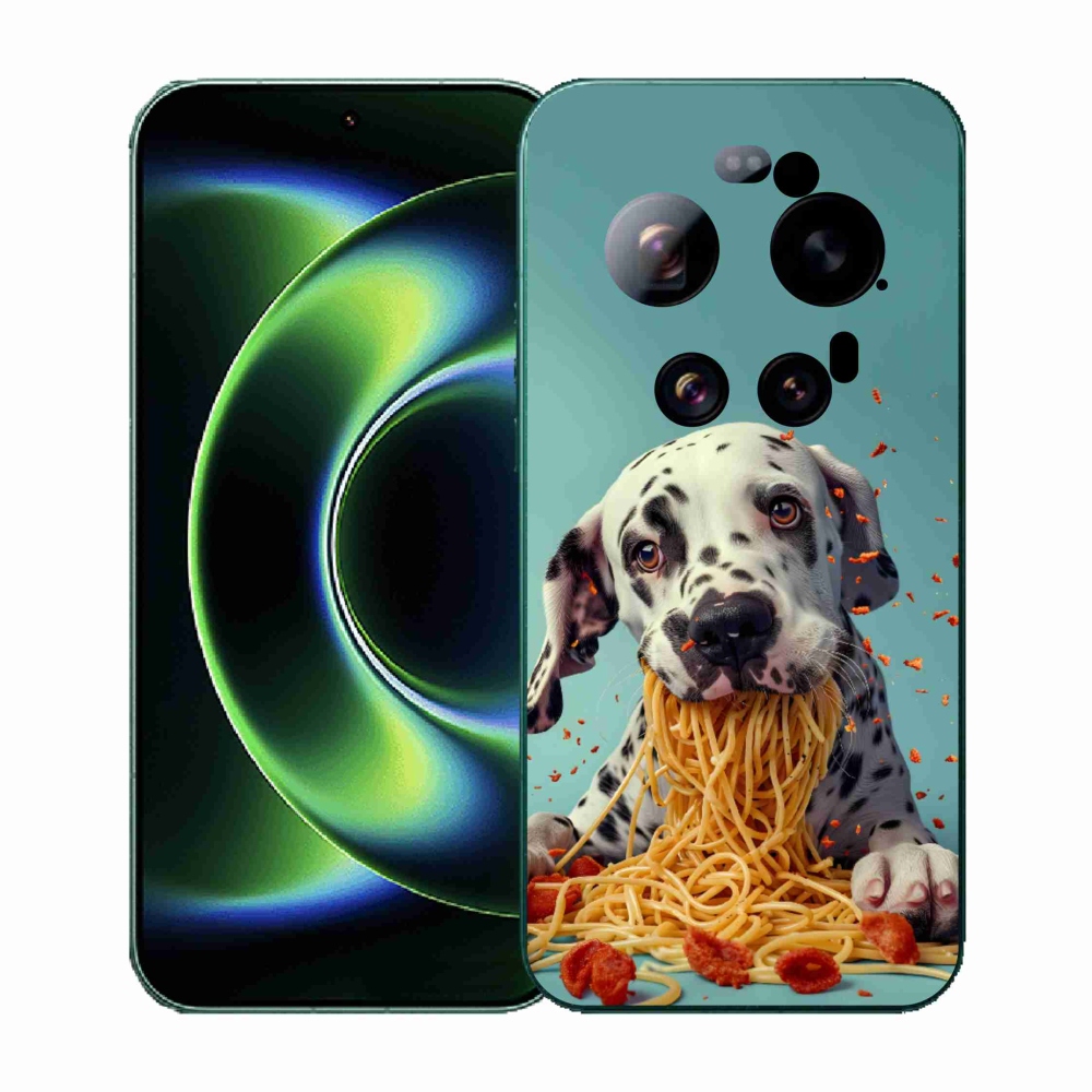 Gelový kryt mmCase na Xiaomi 17 Ultra - dalmatin a špagety