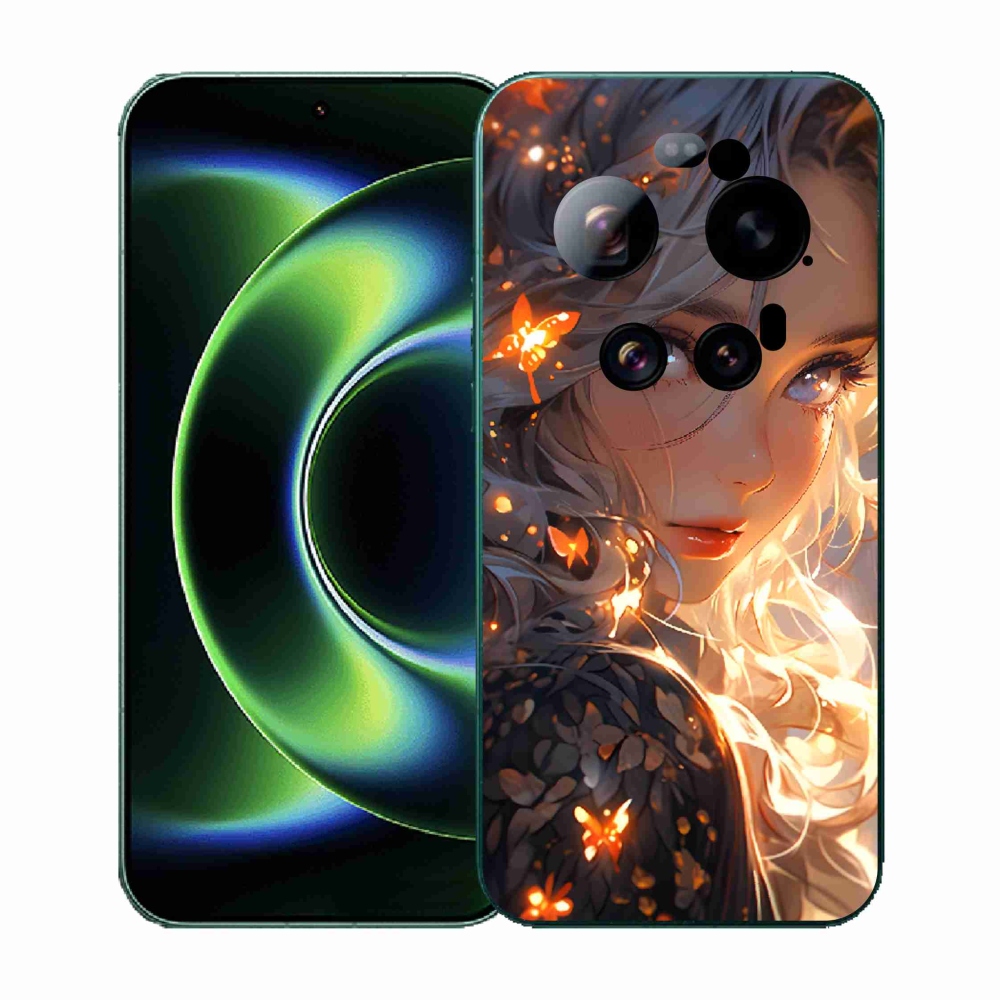 Gelový kryt mmCase na Xiaomi 17 Ultra - dívka a motýli