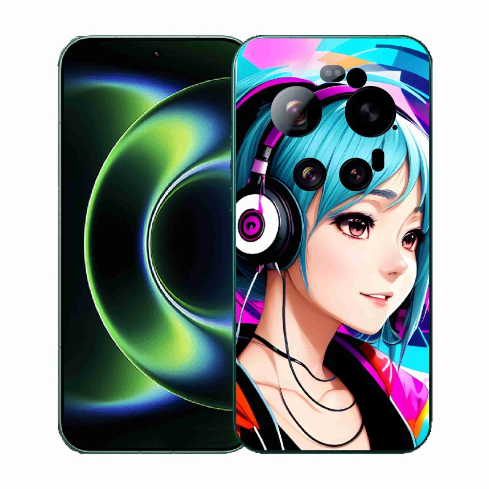 Gelový kryt mmCase na Xiaomi 17 Ultra - dívka se sluchátky