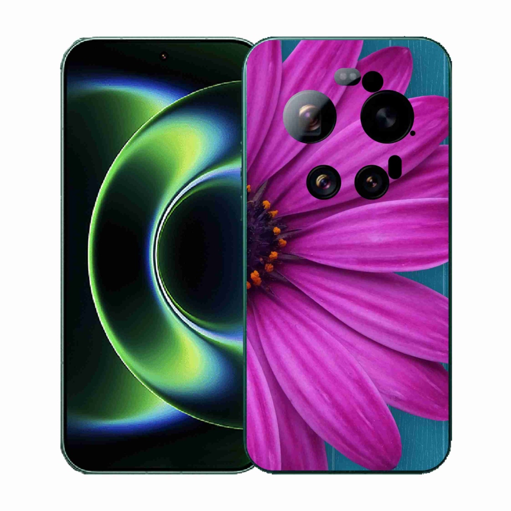 Gelový kryt mmCase na Xiaomi 17 Ultra - fialová kopretina