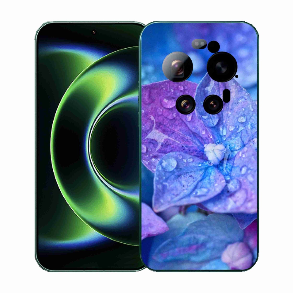 Gelový kryt mmCase na Xiaomi 17 Ultra - fialový květ