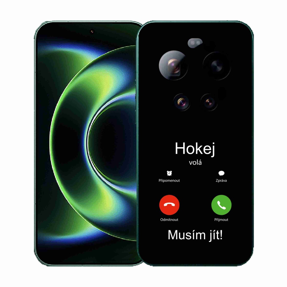 Gelový kryt mmCase na Xiaomi 17 Ultra - hokej volá černé pozadí