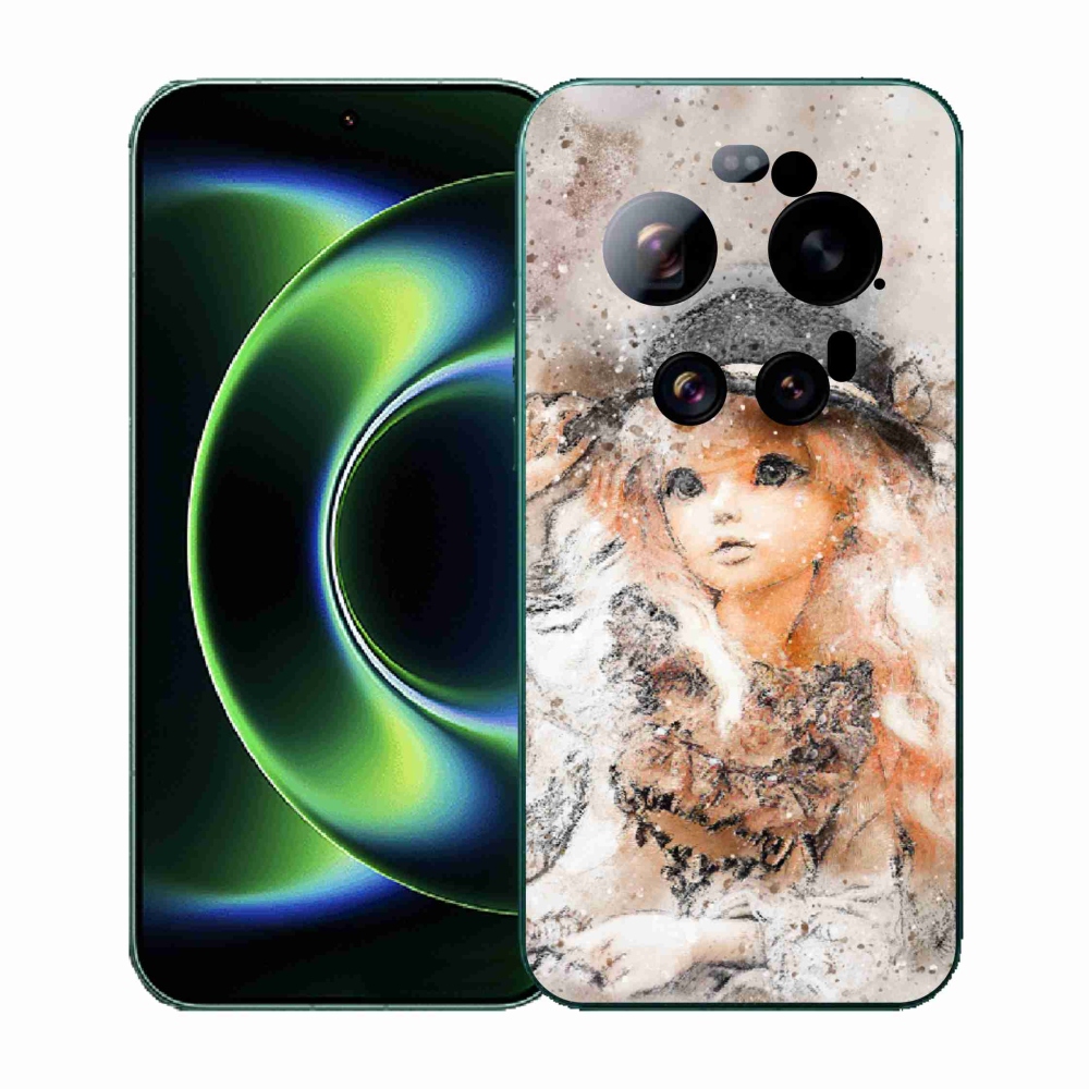 Gelový kryt mmCase na Xiaomi 17 Ultra - holčička s kloboukem