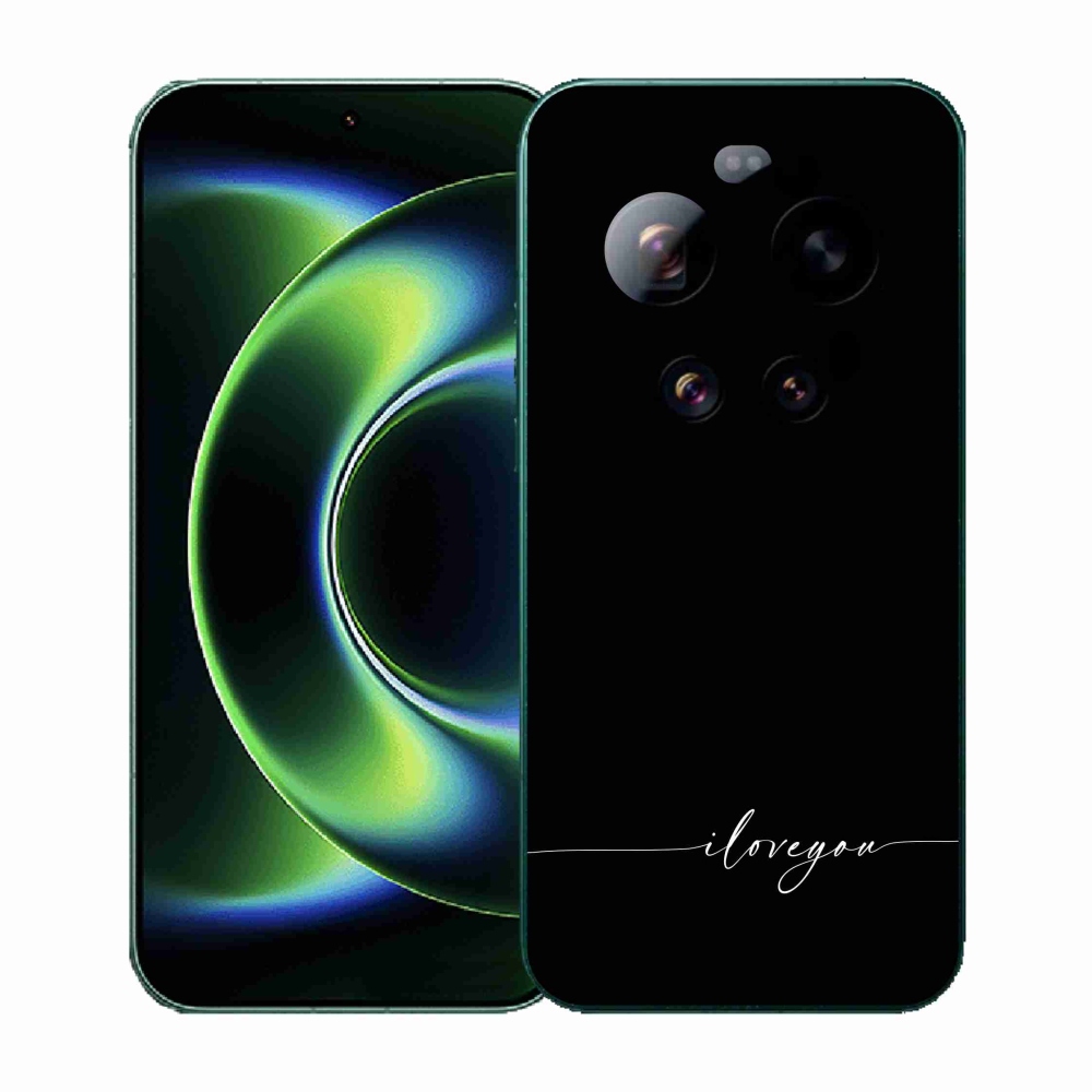 Gelový kryt mmCase na Xiaomi 17 Ultra - I love you černé pozadí