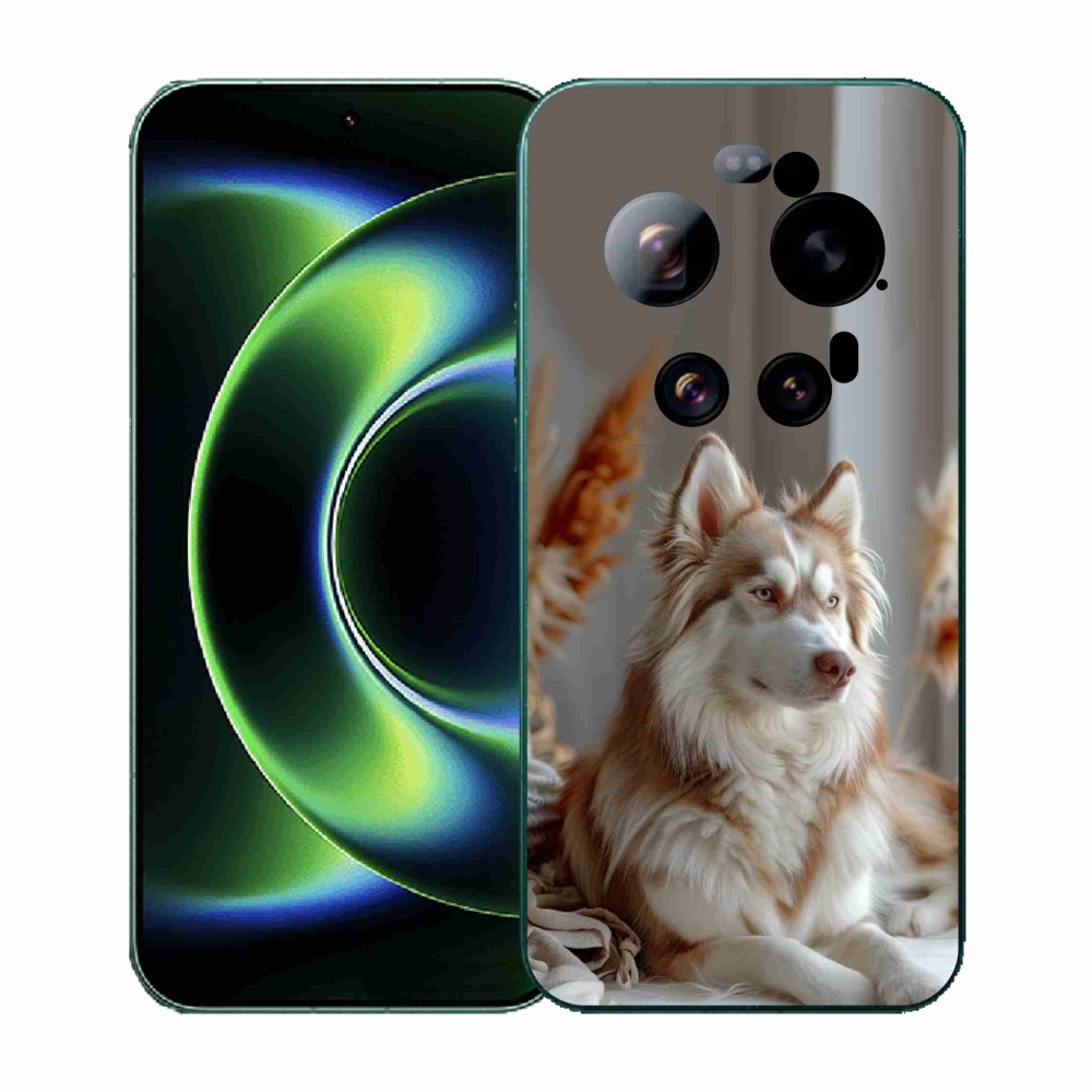 Gelový kryt mmCase na Xiaomi 17 Ultra - klidný sibiřský husky