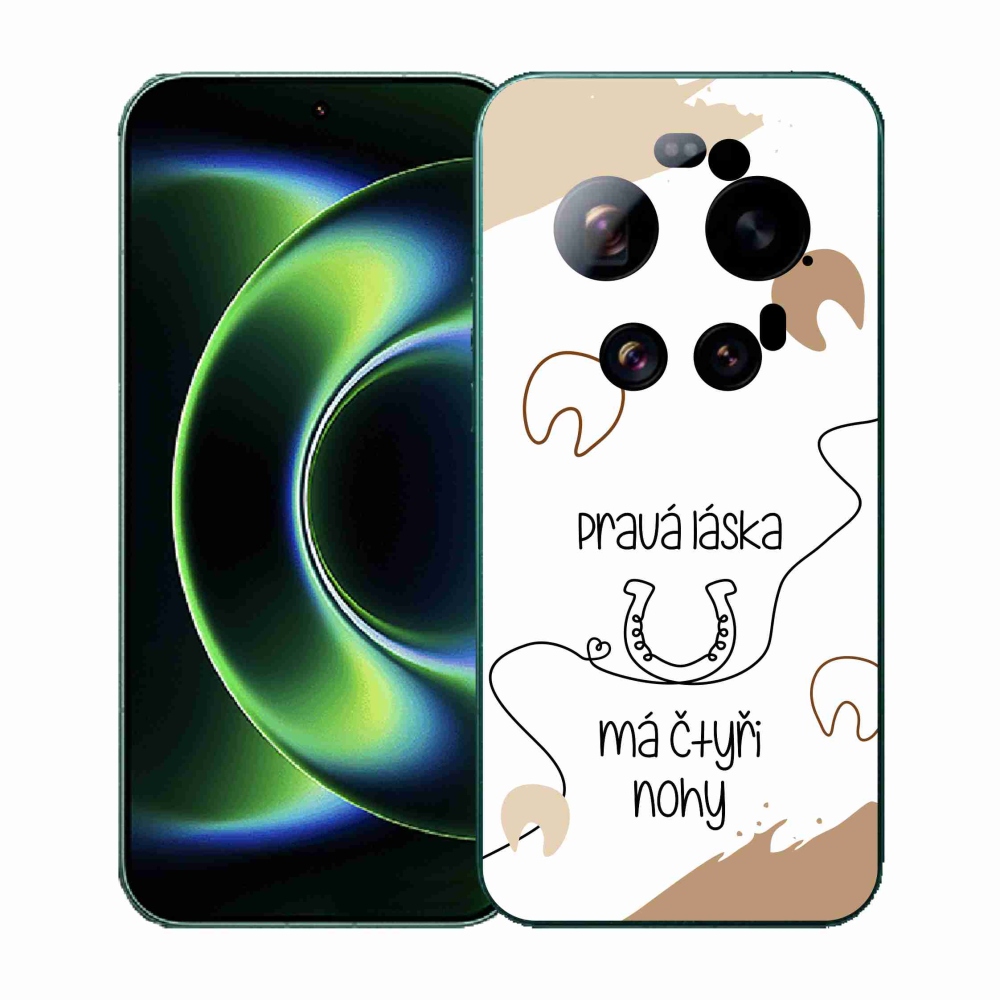 Gelový kryt mmCase na Xiaomi 17 Ultra - koňský motiv bílé pozadí