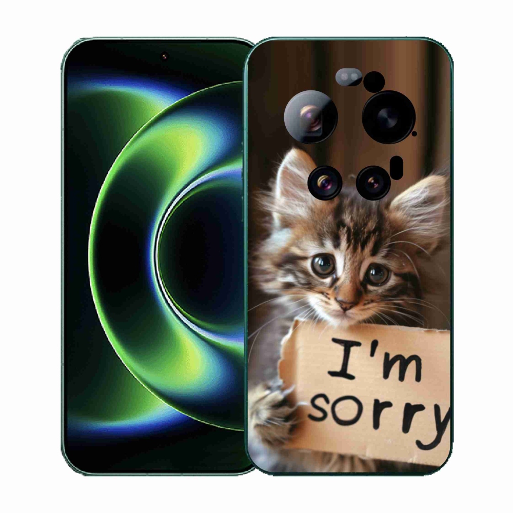 Gelový kryt mmCase na Xiaomi 17 Ultra - kočíčí omluva