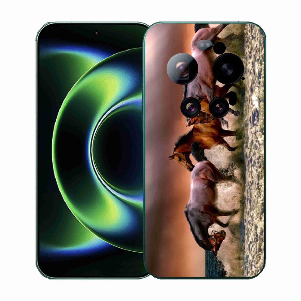 Gelový kryt mmCase na Xiaomi 17 Ultra - koně 1