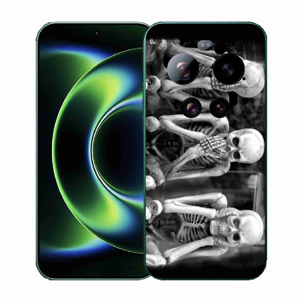 Gelový kryt mmCase na Xiaomi 17 Ultra - kostlivci