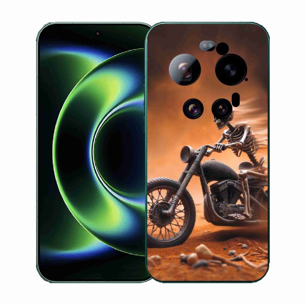 Gelový kryt mmCase na Xiaomi 17 Ultra - kostra na motorce
