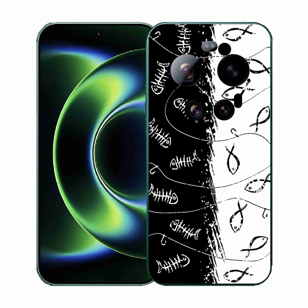 Gelový kryt mmCase na Xiaomi 17 Ultra - kostry a rybky