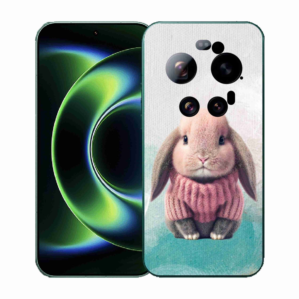 Gelový kryt mmCase na Xiaomi 17 Ultra - králíček ve svetru