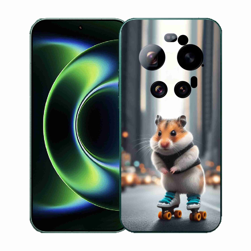 Gelový kryt mmCase na Xiaomi 17 Ultra - křeček na bruslích