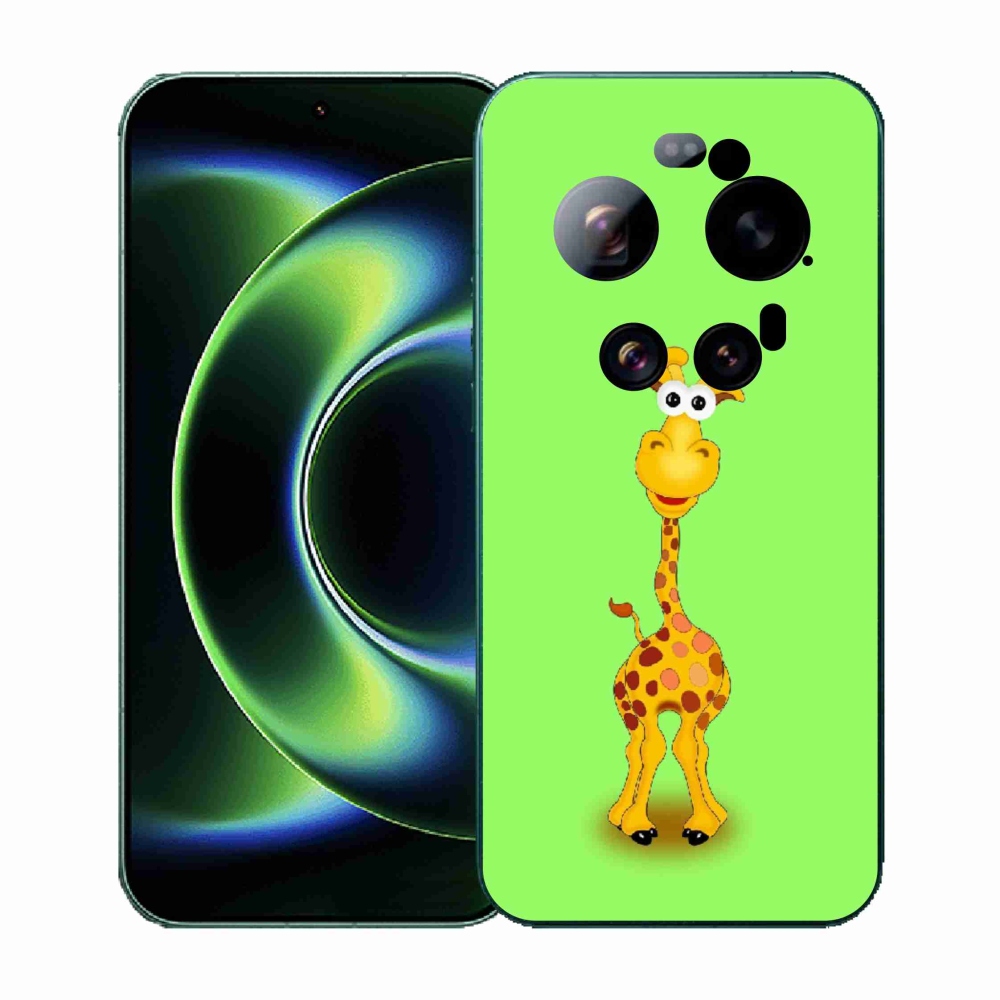 Gelový kryt mmCase na Xiaomi 17 Ultra - kreslená žirafa