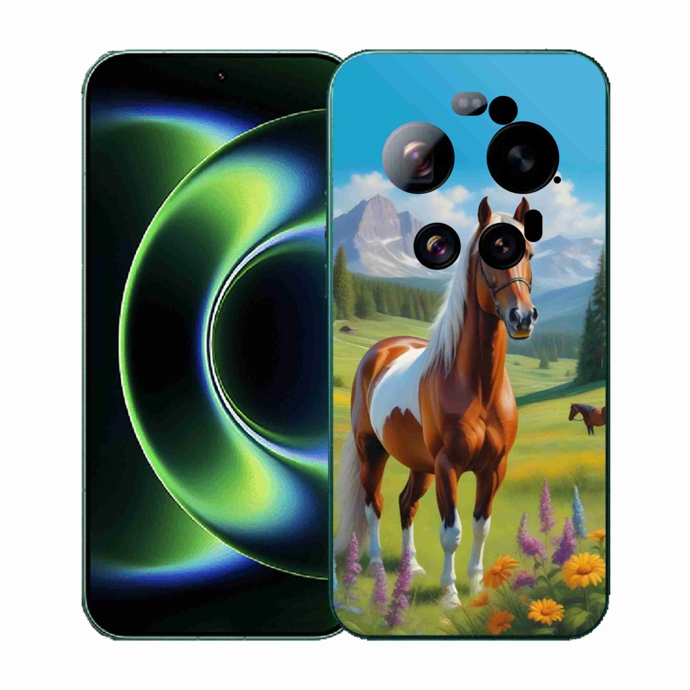 Gelový kryt mmCase na Xiaomi 17 Ultra - kůň na louce